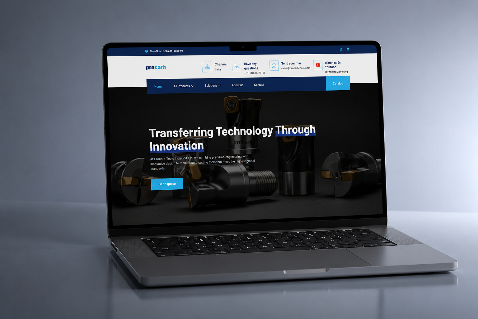 Procarb Tools mockup