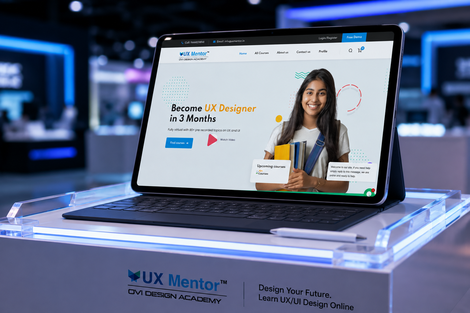 UX Mentor mockup