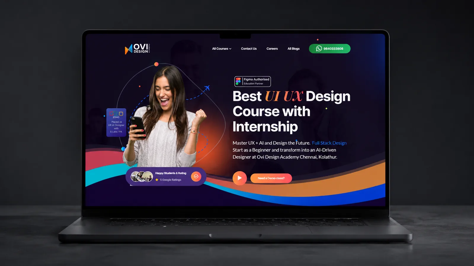 Ovi Design website design by Oviyas Design Studio
